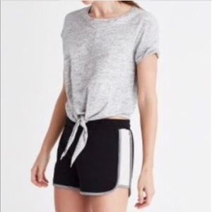 Madewell Slub Tie Front Tee